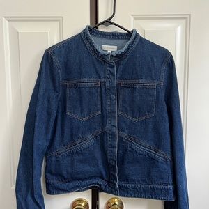 Neiman Marcus cropped Jean jacket